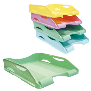 ARDA KEEPCOLOUR PORTACORRISPONDENZA IN PLASTICA 335 X 260 X 67 mm SOVRAPPONIBILE VERDE PASTELLO